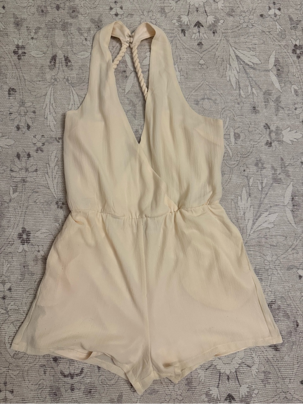 Women’s Cream Halter Romper - Dainty Hooligan